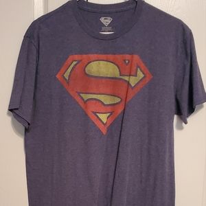 Superman logo t shirt large